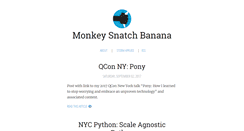Desktop Screenshot of monkeysnatchbanana.com